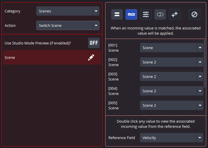 Actions Mapping View